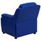 Emma and Oliver Deluxe Padded Contemporary Kids Recliner with Storage Arms